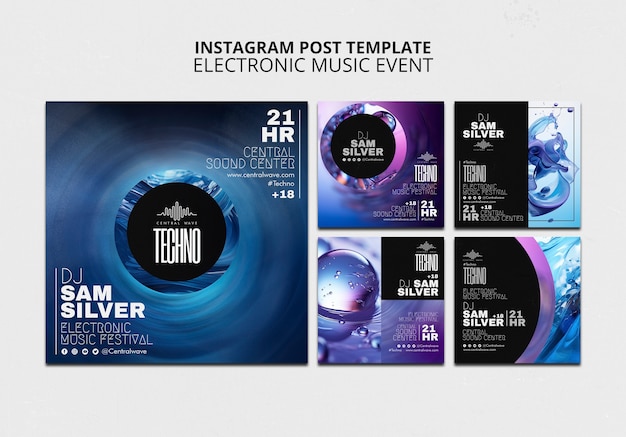 PSD event  template design