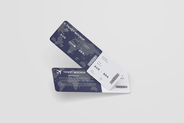 event ticket mockup