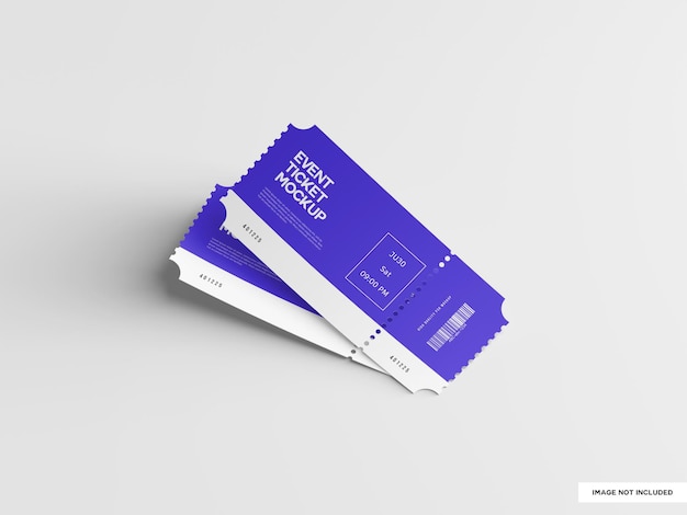 PSD mockup di biglietti per eventi