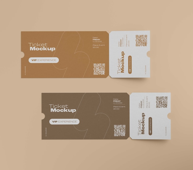 Event ticket mockup