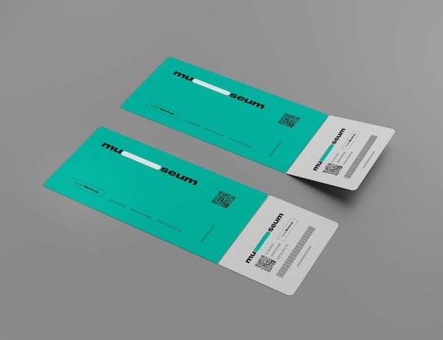 PSD event ticket mockup