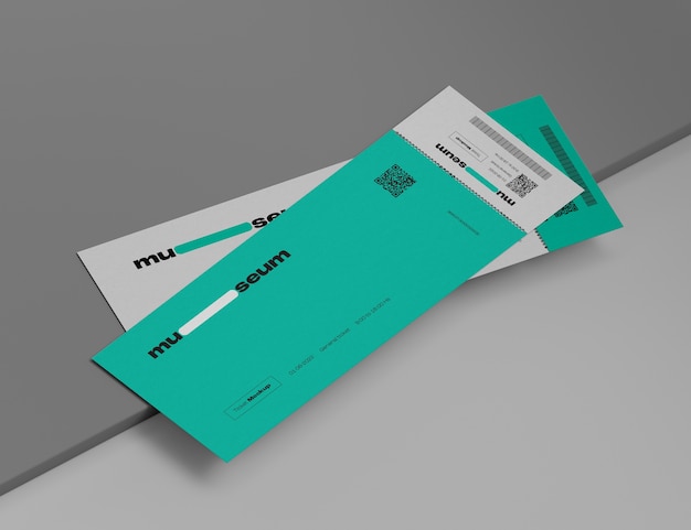 Event ticket mockup