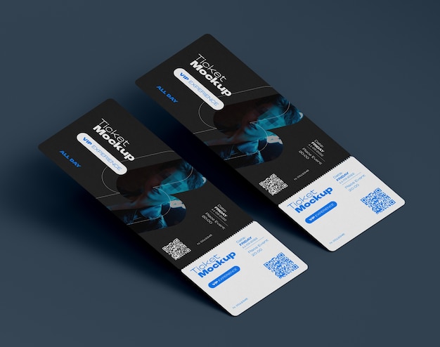 PSD mockup di biglietti per eventi