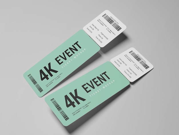 PSD event ticket mockup