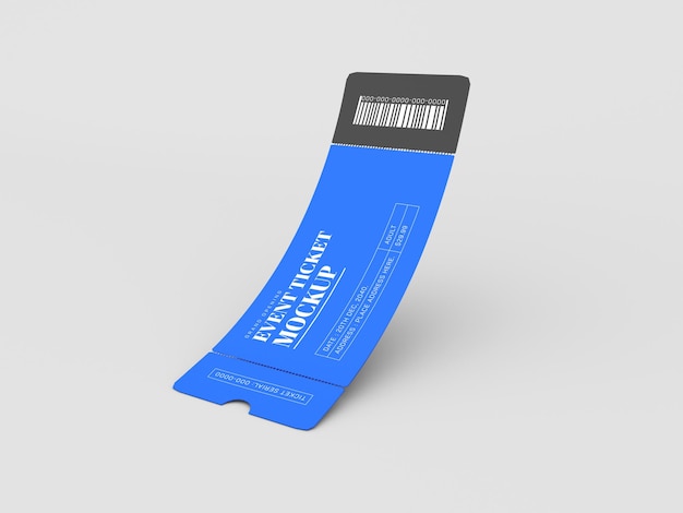 event ticket mockup