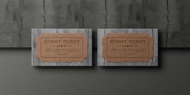 PSD event ticket mockup