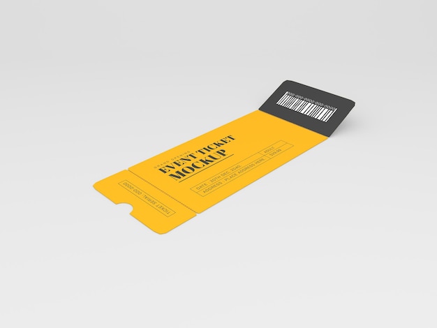 Event ticket mockup
