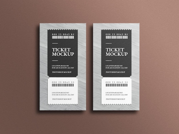 Event ticket mockup