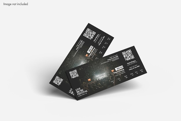 Event ticket mockup