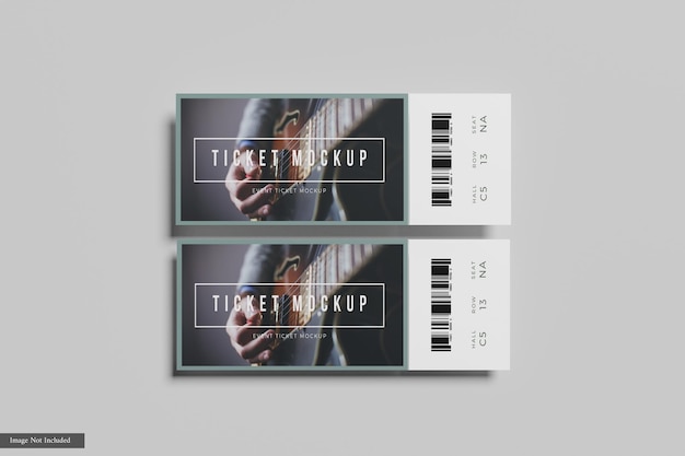 PSD mockup di biglietti per eventi