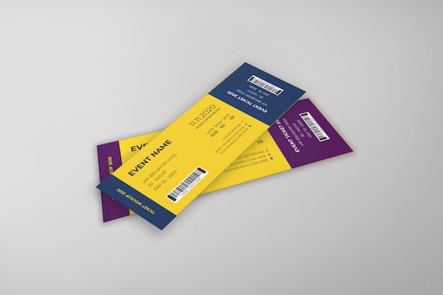 Event tickets mockup