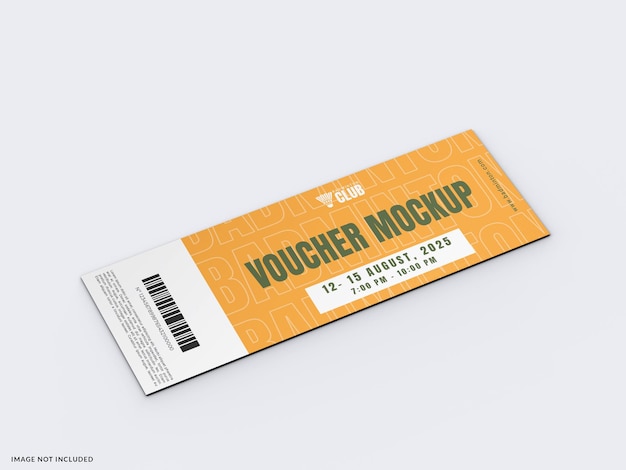Event Voucher Ticket Mockup