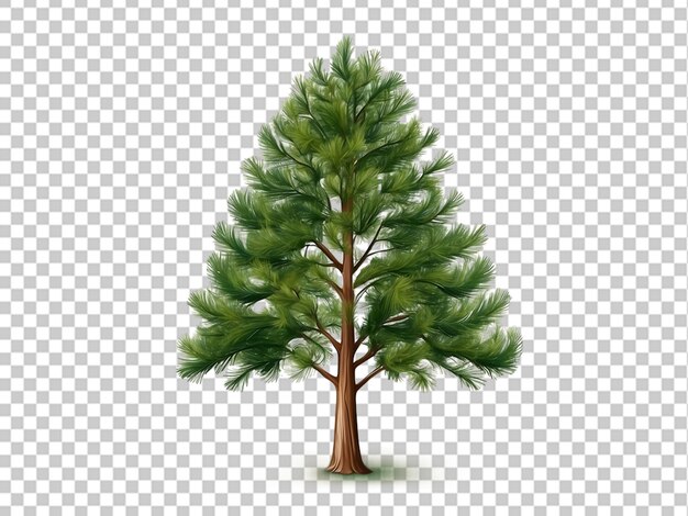 PSD un albero sempreverde 3d png