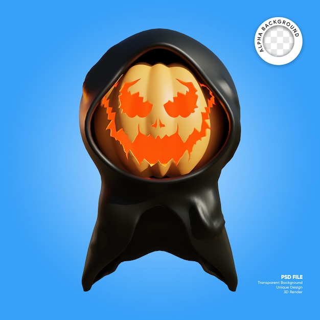 Evil laugh pumpkin reaper 3D Element Spooky