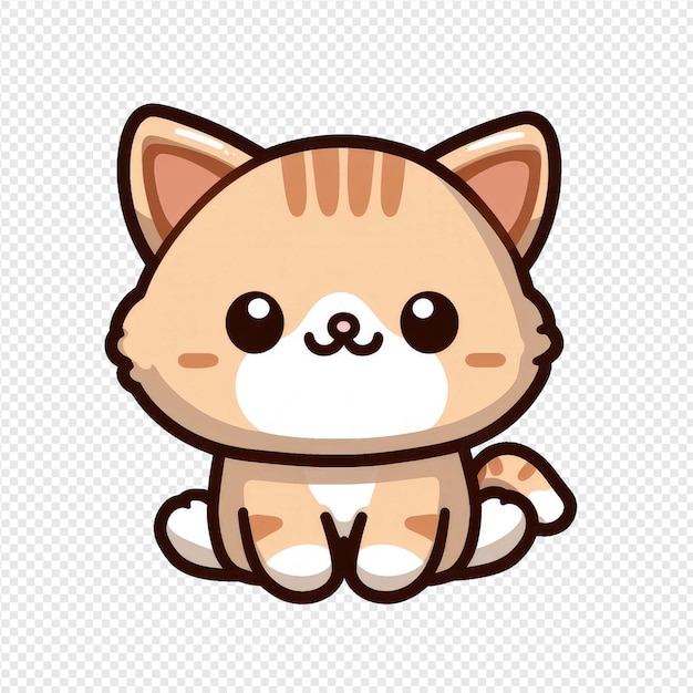 PSD excited meow png sticker