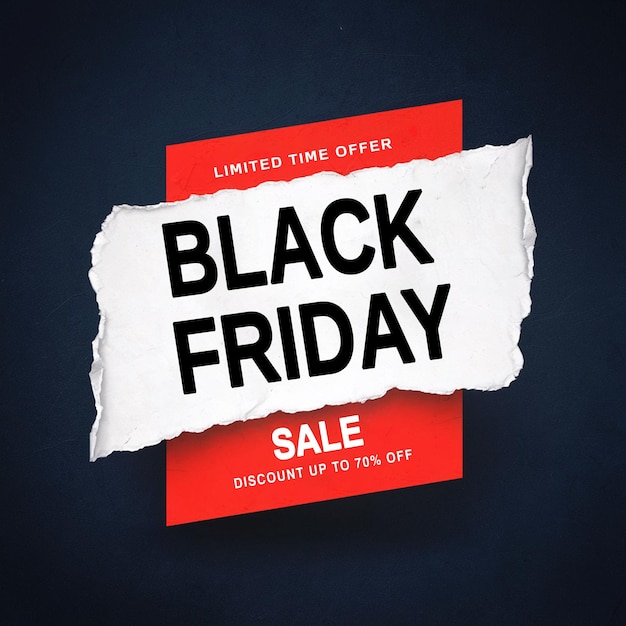 Exclusive Black Friday sale concept