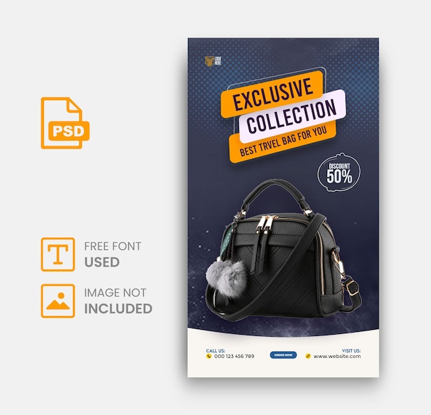 PSD exclusive collection fashion sale instagram post template