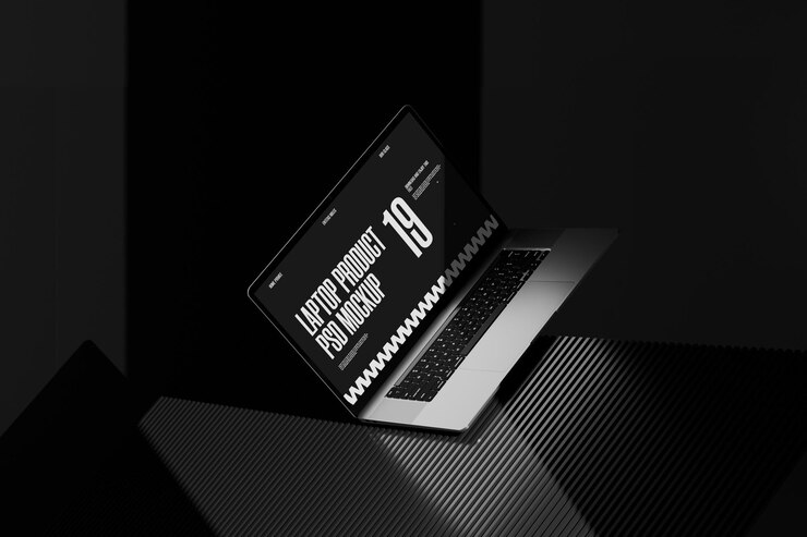 PSD exclusive laptop psd mockup