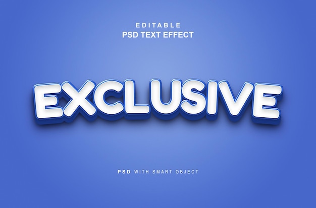 Exclusive text style effects