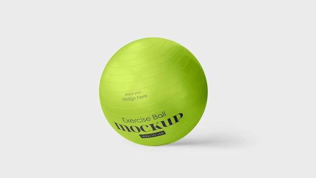 Exercise ball mockup psd template