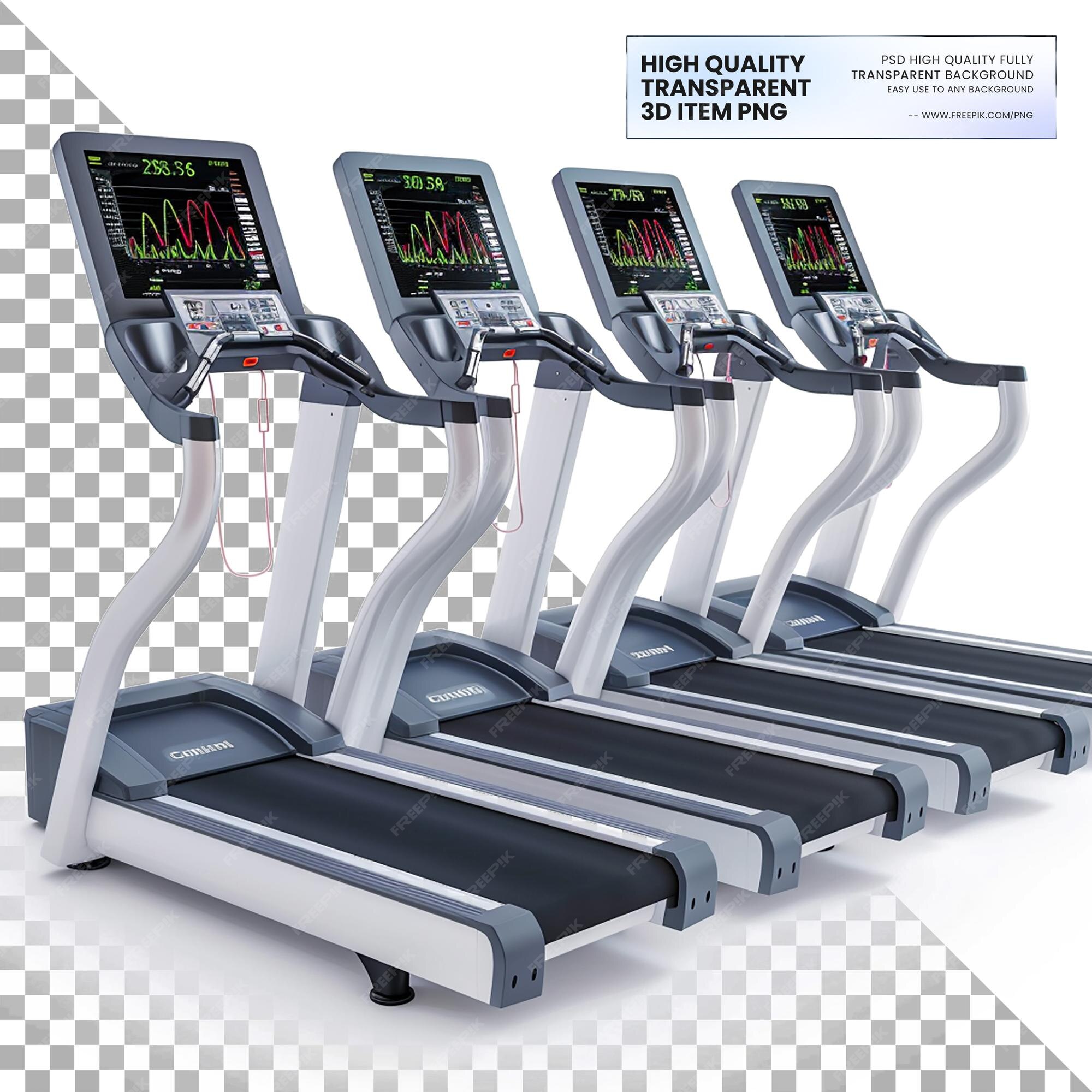 Exercise stress test treadmills monitor cardiovascular health on