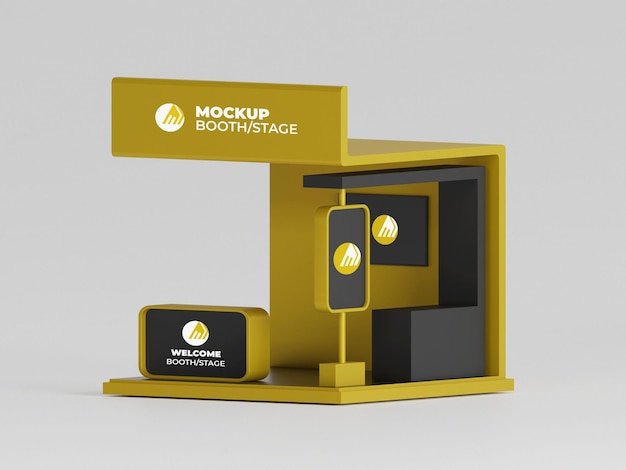 Exhibition booth mockup