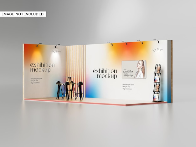 PSD exhibition booth mockup