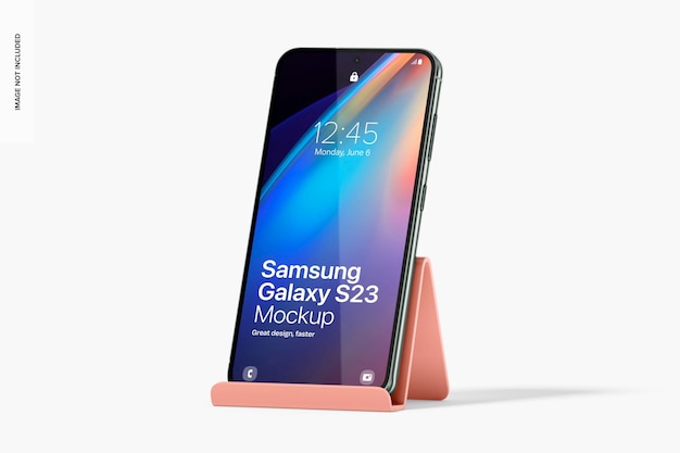 Exhibition Samsung Galaxy S23 Mockup Right View