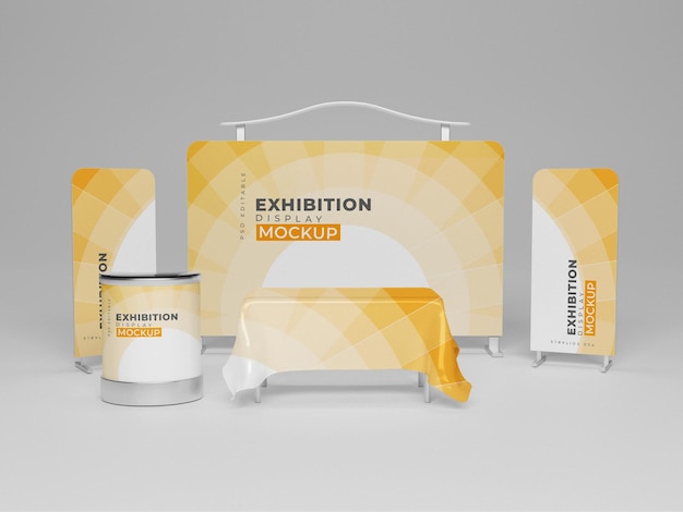 PSD exhibition stand mock-up