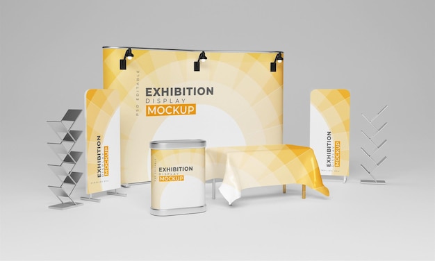 PSD exhibition stand mock-up