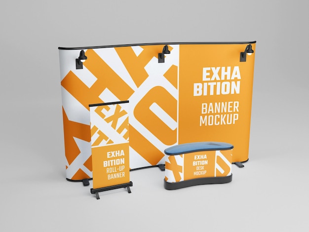 Exhibition stand mockup