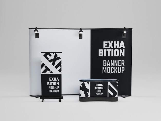 Exhibition stand mockup