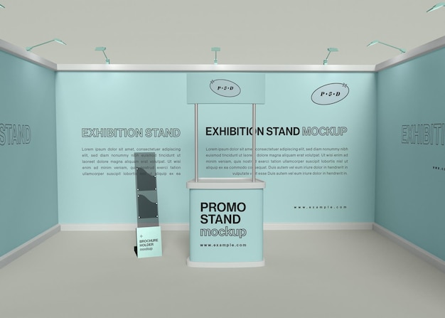 PSD exhibition stand mockup