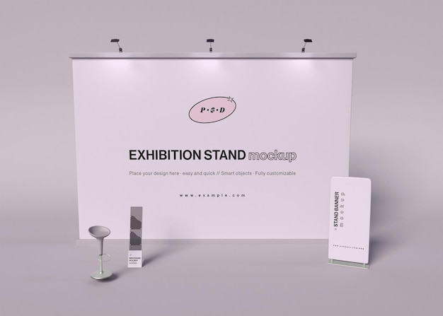 Mockup di stand espositivo