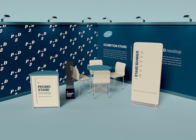 Exhibition stand mockup