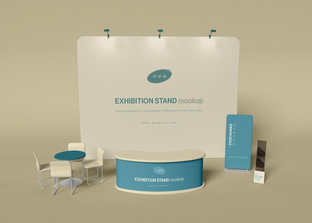 Mockup di stand espositivo