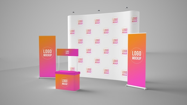 Exhibition stand mockup