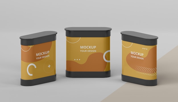 Assortimento mock-up stand fieristici