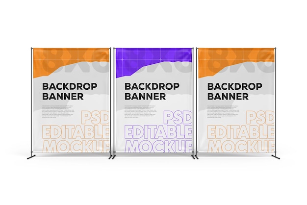 PSD exhibitor banner mockup