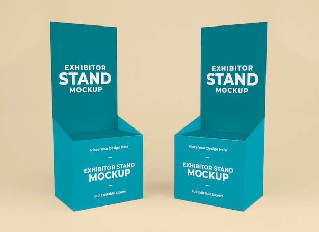 Exhibitor stand mokup template design