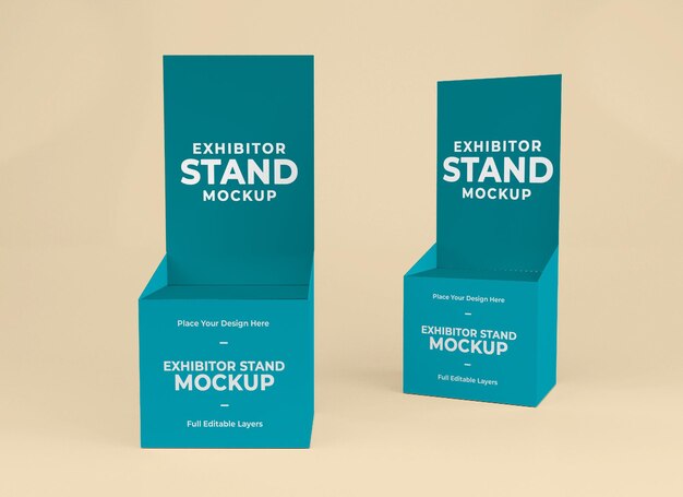 Exhibitor stand mokup template design