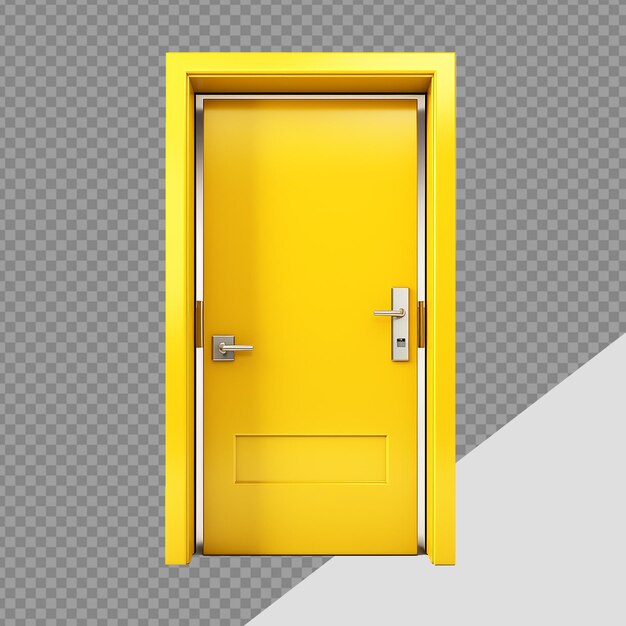 Exit door png isolated on transparent background