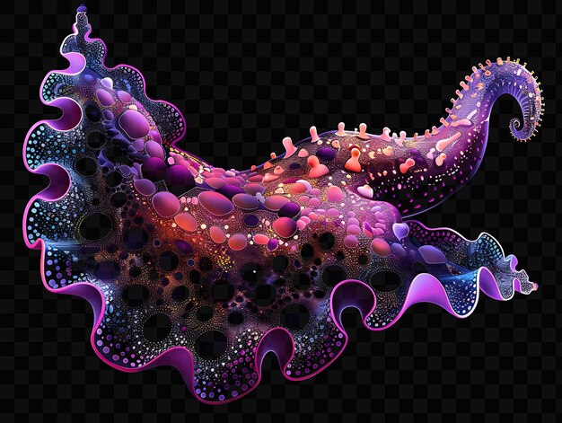 PSD exotic nudibranch with colorful sponges and sea cucumbers fo psd world ocean sea day scene animal