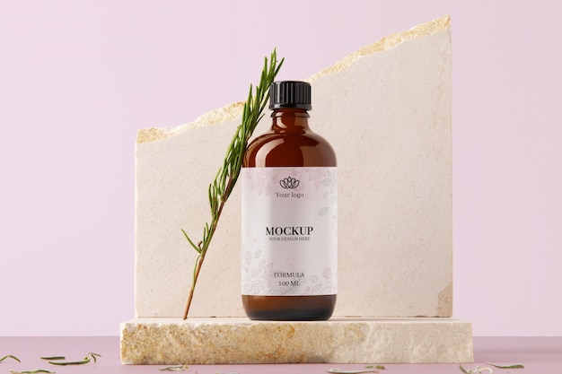expensive shampoo bottle mock-up design