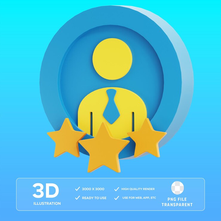 PSD experience 3d illustration
