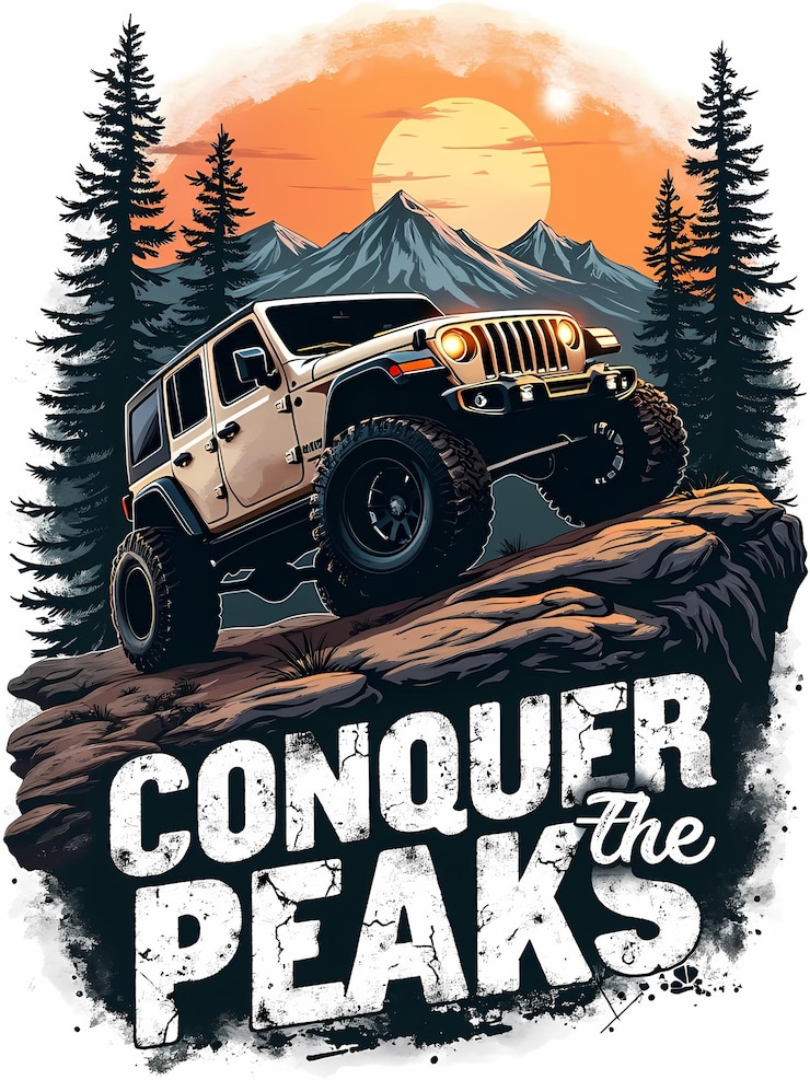 PSD explore the great outdoors with this powerful offroad jeep