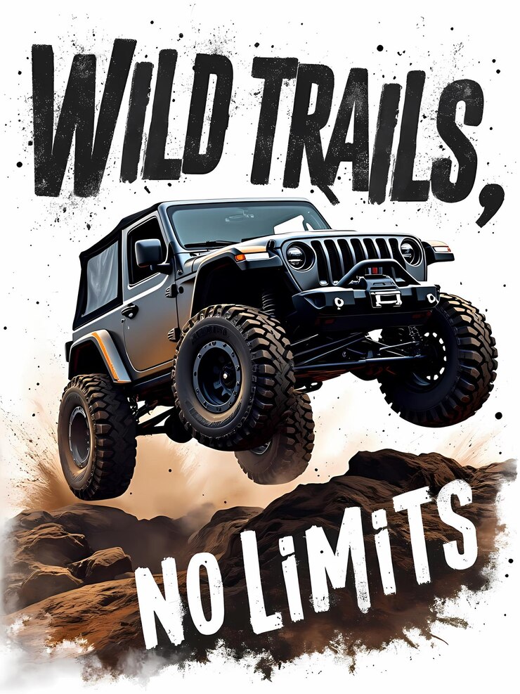 PSD explore the great outdoors with this powerful offroad jeep