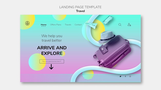 PSD explore the world landing page