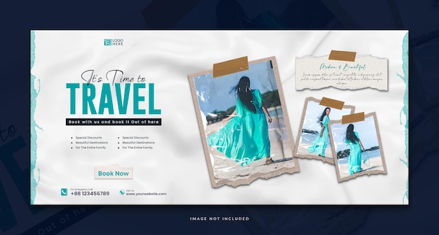 explore world travel tour agency social media cover banner and travels web banner template