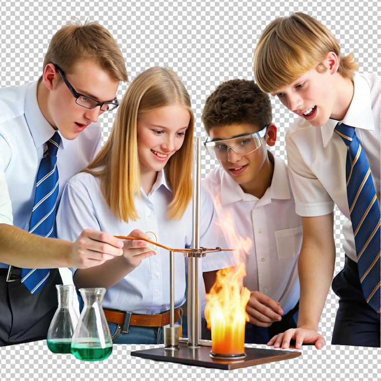 PSD exploring physics students investigate thermodynamic on transparent background